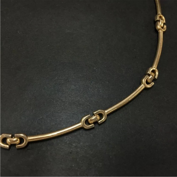 Rare AUTHENTIC Christian Dior Chain Link Necklace - Picture 4 of 7